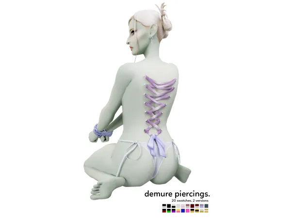 Maxis Match demure piercings by nsves - The Sims 4 Custom Content