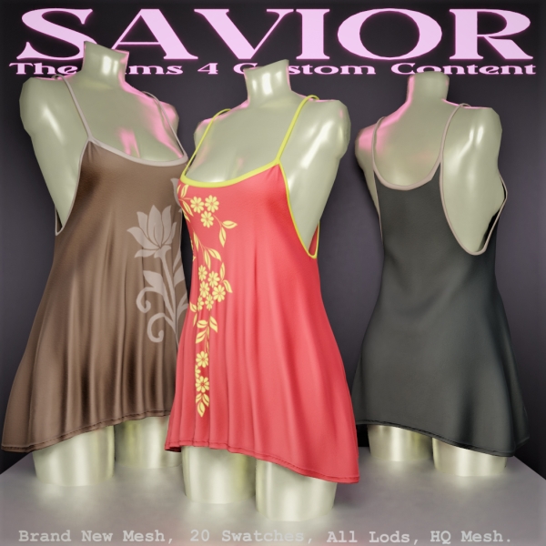 Alpha Svr_Mouda Catlouni Sleepwear by saviorts4 - The Sims 4 Custom Content