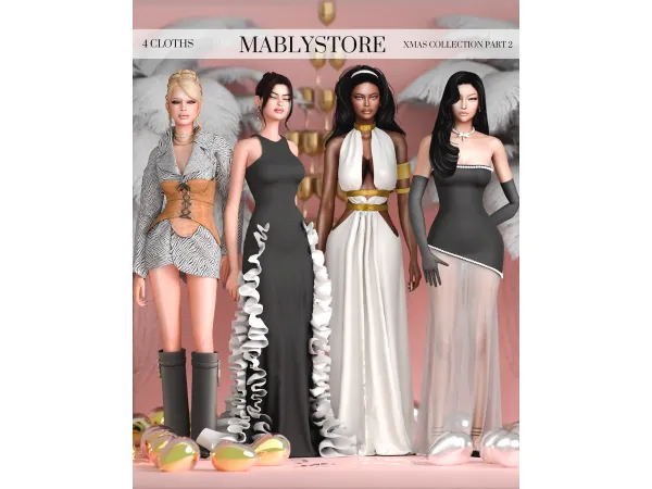 Alpha XMAS PART 2 by mably - The Sims 4 Custom Content