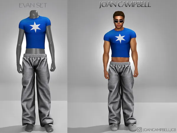 Alpha EVAN SET by Joan_Campbell_Beauty_ - The Sims 4 Custom Content