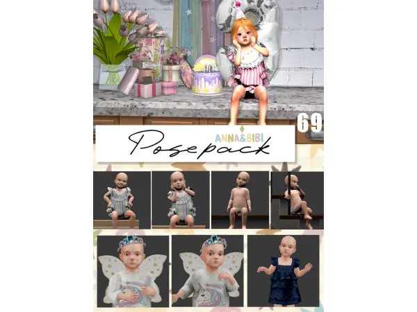 Mix Posepack_069 [AnnaBibi] - The Sims 4 Custom Content