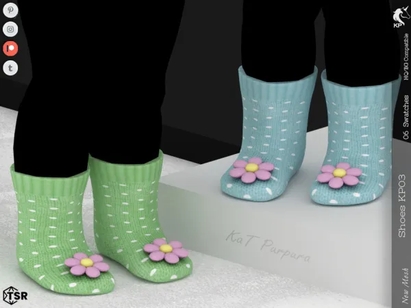 Mix Shoes KP03 Infant by KaTPurpura - The Sims 4 Custom Content