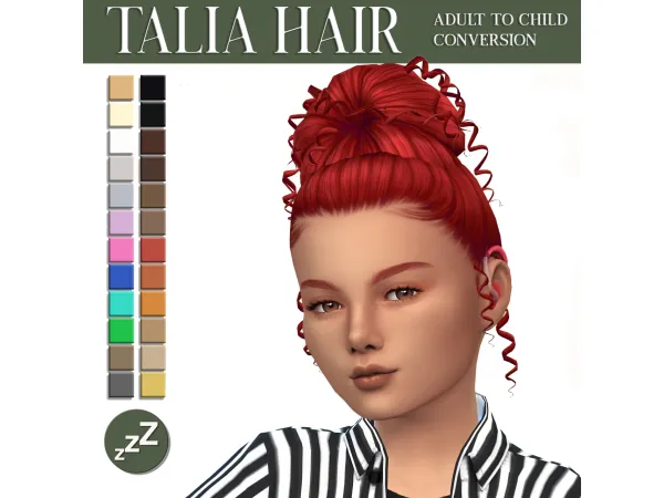 Maxis Match ORCHIONA HAIR CONVERSIONS sims by sleepyz - The Sims 4 custom content