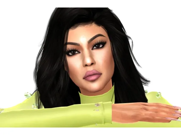 Alpha Kourtney Kardashian by SimmieRena - The Sims 4 Custom Content