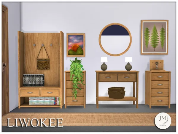 Maxis Match Liwokee entry set by jomsims - The Sims 4 Custom Content