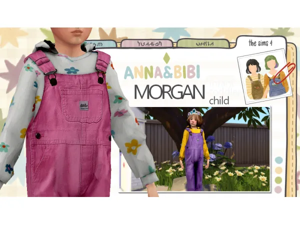 Alpha Morgan Child [Anna&Bibi] - The Sims 4 custom content