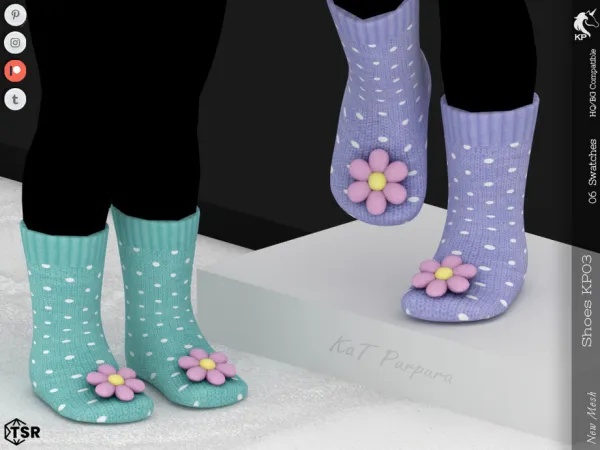 Mix Shoes KP03 Toddler by KaTPurpura - The Sims 4 Custom Content