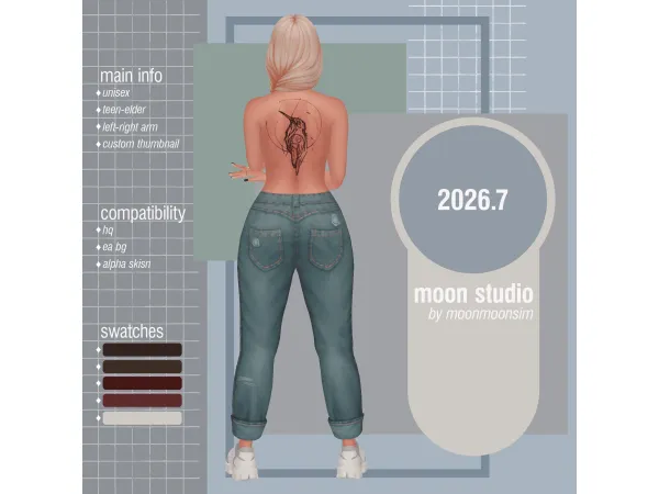 Mix tattoo 20267 - The Sims 4 Custom Content