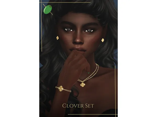 Alpha Clover Set - The Sims 4 Custom Content