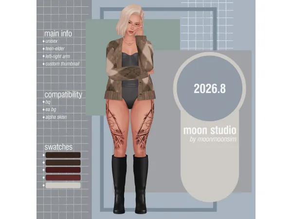 Mix tattoo 20268 - The Sims 4 Custom Content