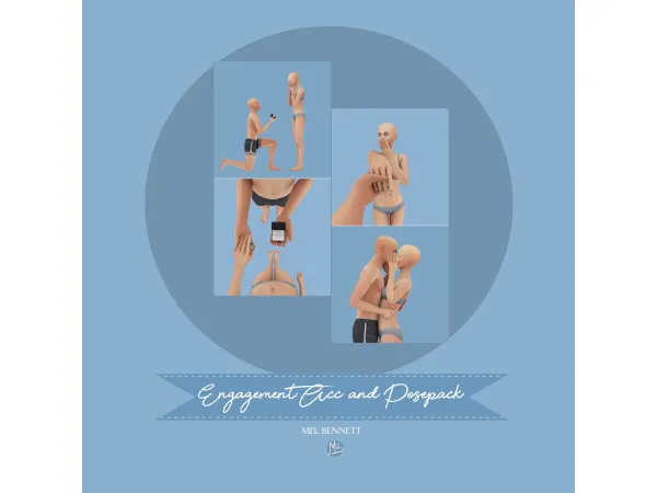 Mix Engagement Acc and Posepack - The Sims 4 Custom Content