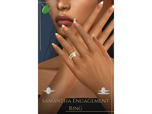 Alpha Samantha Engagement Ring - The Sims 4 Custom Content