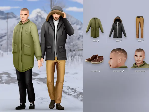 Maxis Match Malik Set - The Sims 4 Custom Content