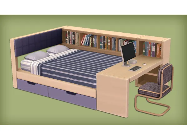 jacky93sims Creamy Apt Bedroom Items - The Sims 2 Custom Content