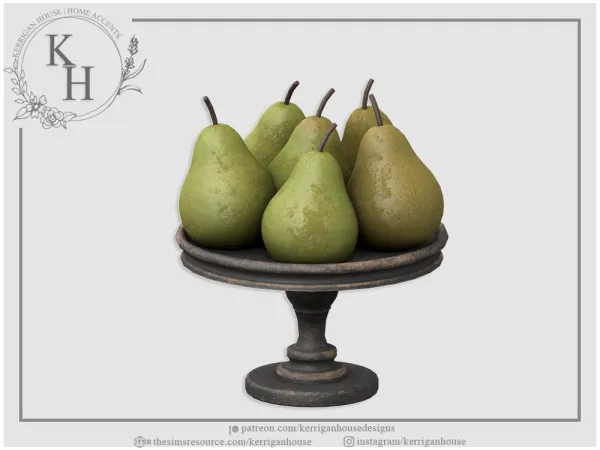 Alpha [khd] autumnfell pear tray - The Sims 4 Custom Content