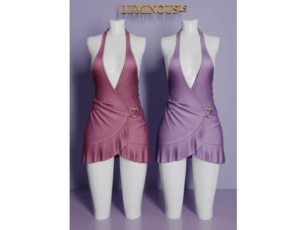 Alpha LS Seha Mini dress - The Sims 4 Custom Content