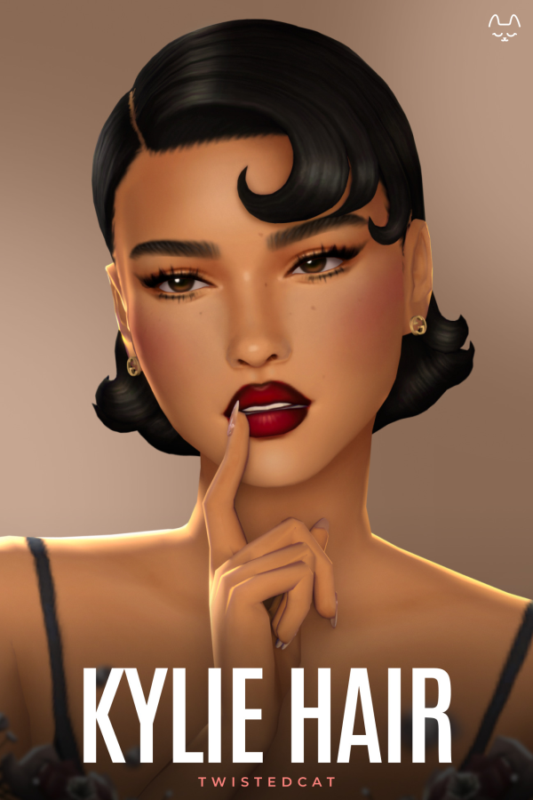 Maxis Match Kylie Hair by simsfinds - The Sims 4 Custom Content