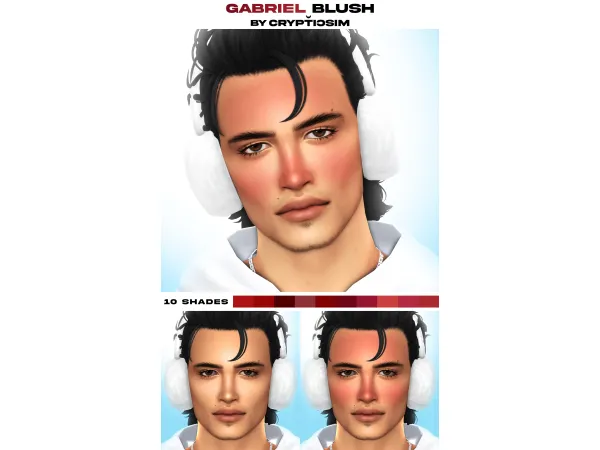 Maxis Match gabriel blush by crypticsim - The Sims 4 Custom Content
