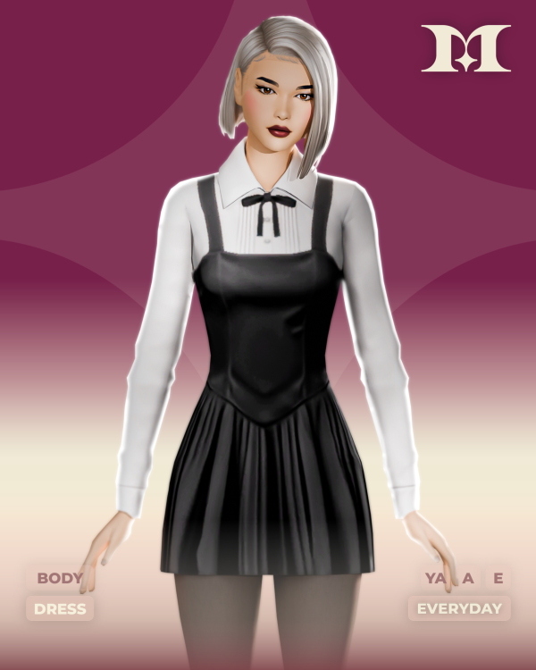 Maxis Match Noir Dress by simsfinds - The Sims 4 Custom Content
