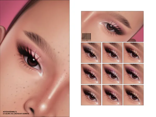 Mix Glitter Eyeshadow by cosimetic - The Sims 4 Custom Content