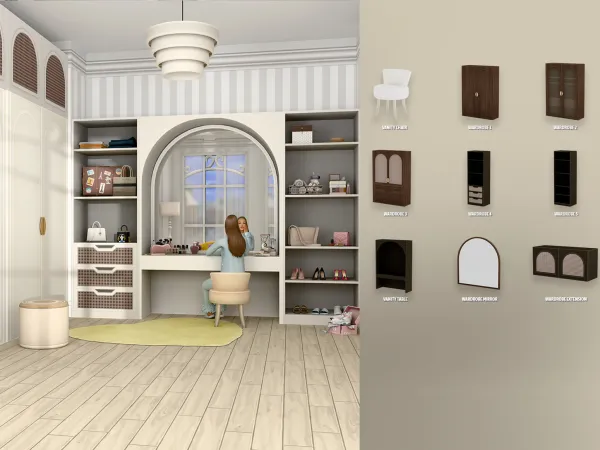 Maxis Match Hampton Wardrobe Set - The Sims 4 Custom Content