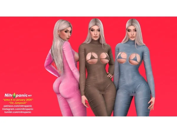 Alpha Nitropanic_Oo Jumpsuit - The Sims 4 Custom Content