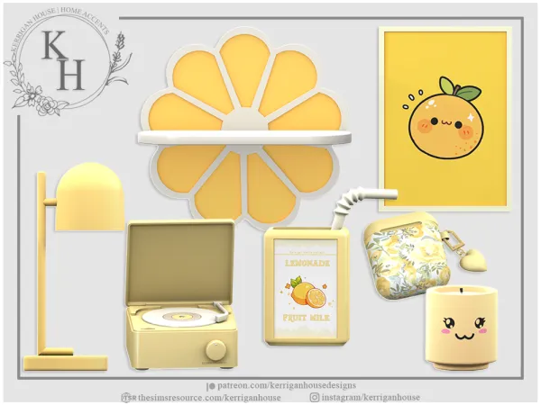 Alpha [khd] citrine set - The Sims 4 Custom Content