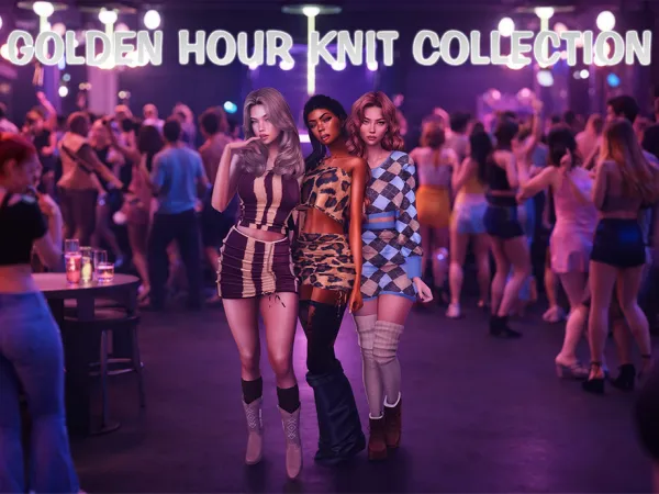 Alpha Daph's GOLDEN HOUR KNIT COLLECTION - The Sims 4 Custom Content