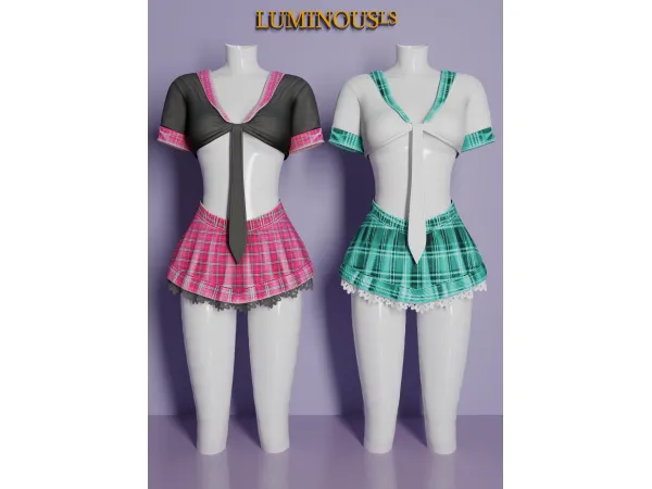 Alpha LS Cataly School Outfit - The Sims 4 custom content
