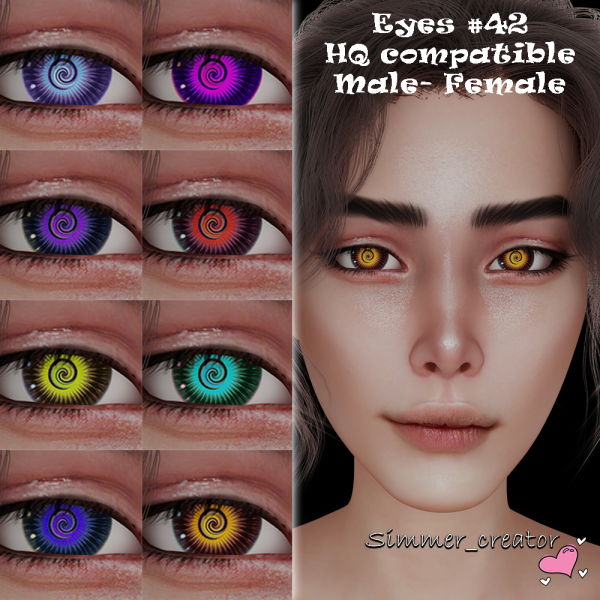 Alpha Eyes 42 by simmer_creator - The Sims 4 Custom Content