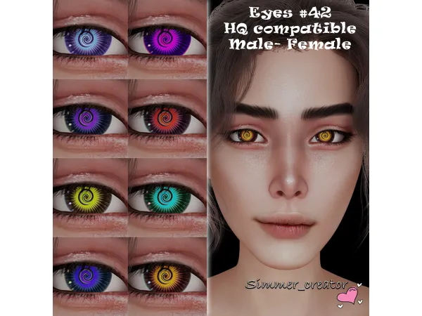 Alpha Eyes 42 - The Sims 4 Custom Content