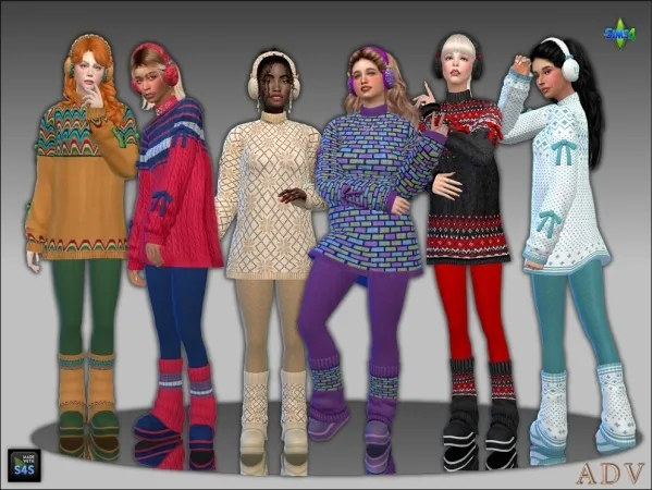 Maxis Match Outfits for teens and young adults - The Sims 4 Custom Content