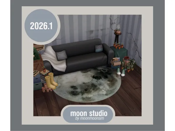 Mix round rug 20261 - The Sims 4 Custom Content