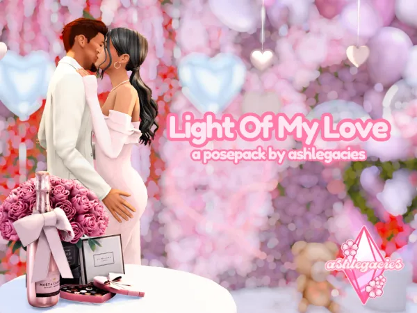 Mix Light of my Life Posepack - The Sims 4 custom content