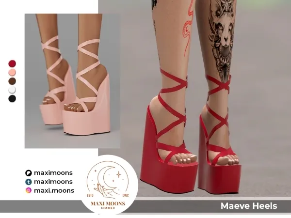 Alpha Maeve Heels - The Sims 4 Custom Content