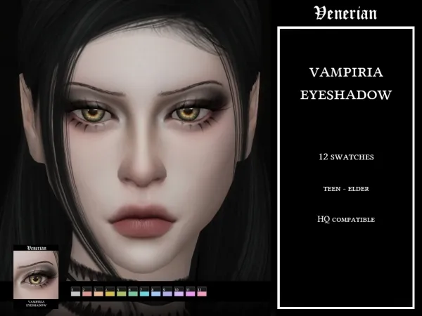 Mix Vampiria Eyeshadow by Venerian - The Sims 4 Custom Content