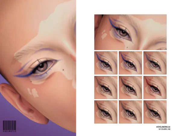Maxis Match Eyeliner by cosimetic - The Sims 4 Custom Content