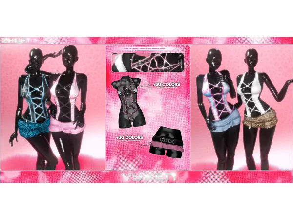 Alpha vyxen zhoe set demo - The Sims 4 Custom Content