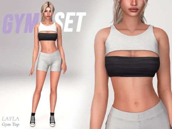 Alpha curseforge Female Cropped Tank Top - The Sims 4 Custom Content