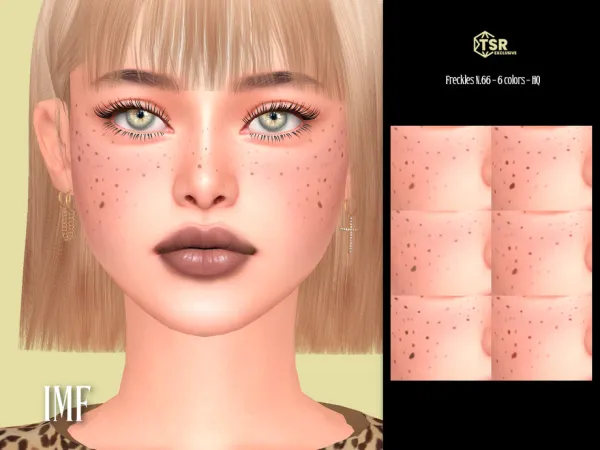 Mix IMF Freckles N66 by IzzieMcFire - The Sims 4 Custom Content