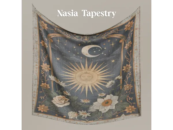 Alpha Nasia Tapestry by mechtasims - The Sims 4 Custom Content