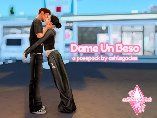 Mix Dame Un Beso Posepack - The Sims 4 Custom Content