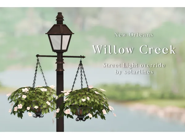 Mix Willow Creek Street Light override by solarlines - The Sims 4 Custom Content
