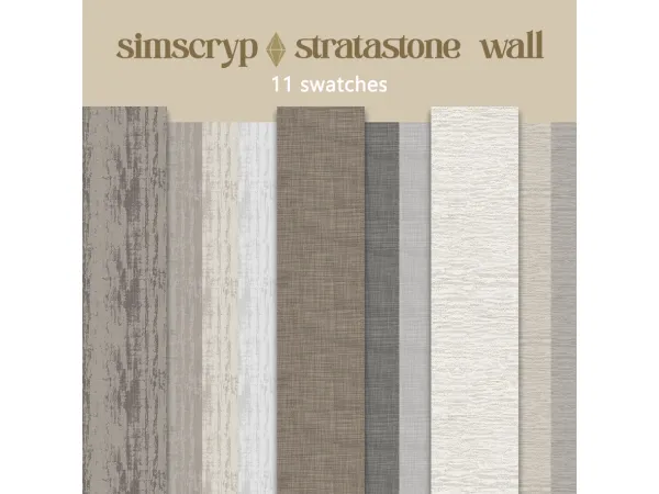 Alpha simscryp Stratastone Wall - The Sims 4 Custom Content