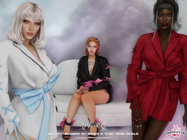 Alpha Klubb Mercy Kae Set by VentaStudio - The Sims 4 Custom Content