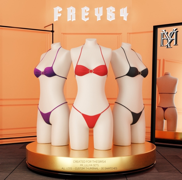 Alpha FR_Lilliya Sets by freys4 - The Sims 4 Custom Content