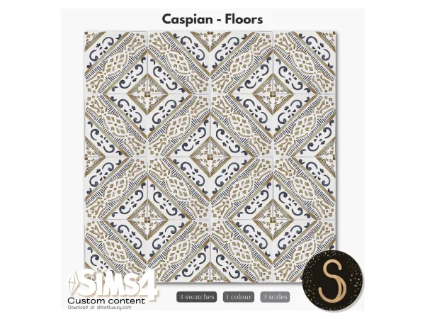 Mix Sims4Luxury Caspian Floors - The Sims 4 Custom Content