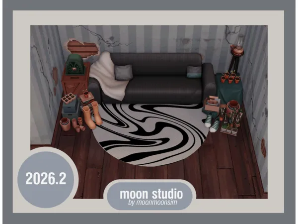 Mix round rug 20262 - The Sims 4 Custom Content