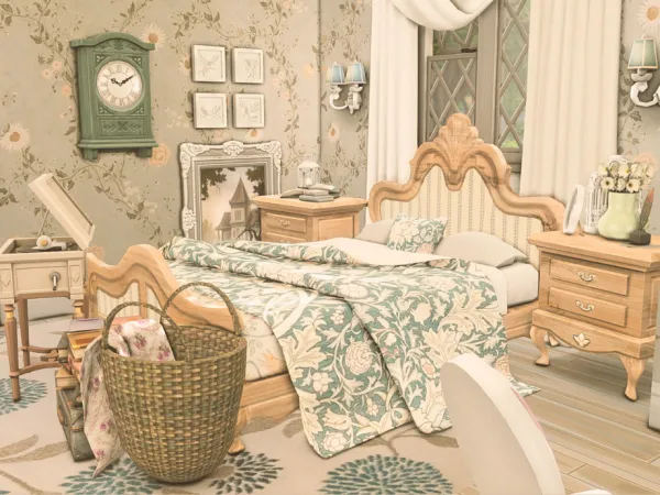 Maxis Match Daphne Bedroom by WrzosoweMarzeniaa - The Sims 4 Custom Content