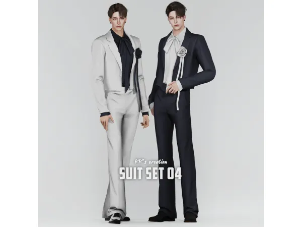 Alpha [KK] SUIT SET 04 by KK_creations - The Sims 4 custom content